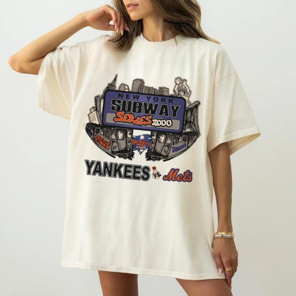New York Yankees 2000 World Series Metro Series Raro Mets Shirt Unisex